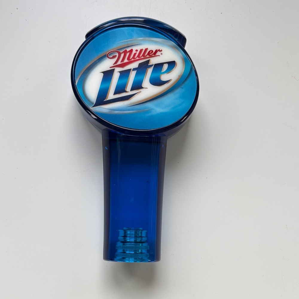 Miller Lite Blue Beer Tap Handle